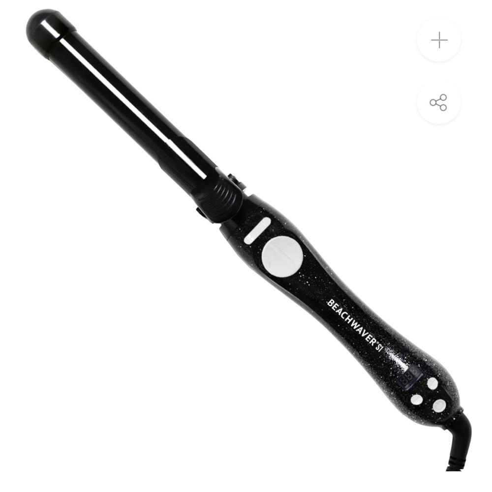 Black glitter beachwaver